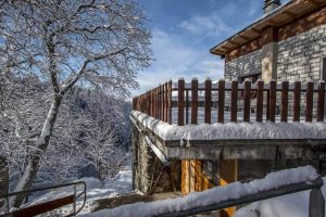 Chalet exterieur vue neige Chalet exterieur vue neige